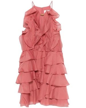 Aje. Cleio Layered Mini Dress - Pink