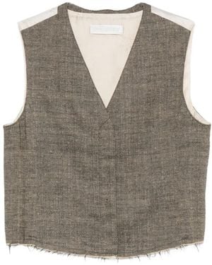Our Legacy Base V-Neck Waistcoat - Gray