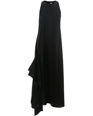 JW Anderson Sleeveless Draped Midi Dress - Black