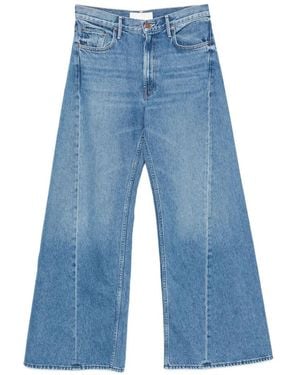 Mother Seam-Detail Wide-Leg Jeans - Blue