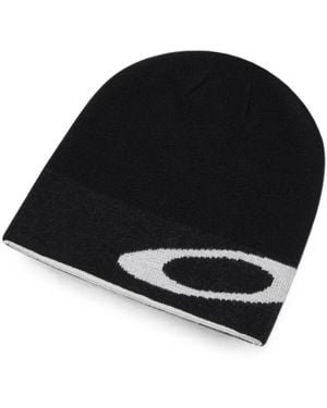 Oakley Logo-Intarsia Beanie Hat - Black