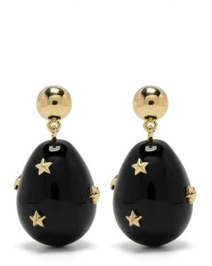 Eshvi Pendientes Galaxy Drop - Negro