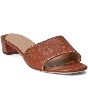 Ralph Lauren Leather Sandals - Brown
