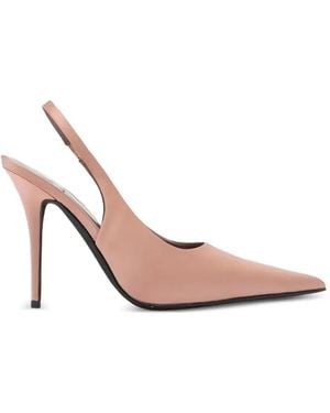Jeffrey Campbell Satin-Finish Slingback Court Shoes - Pink