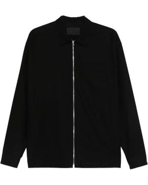 Prada Zip Cotton Overshirt - Black