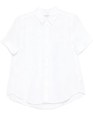 Marc O' Polo Short-Sleeve Button-Up Shirt - White