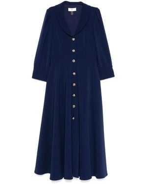 Nissa Button-Down Midi-Jurk - Blauw