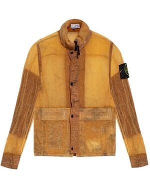 Stone Island Button Flap Pocket Jacket - Metallic