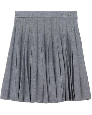 Balenciaga Pleated Elasticated Skirt - Grey