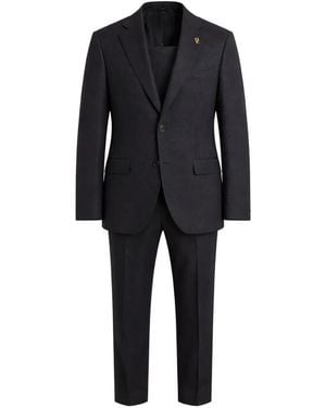 Pal Zileri Costume Boutonné À Plaque Logo - Black