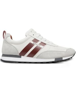 Bally Stripe-Detail Trainers - White