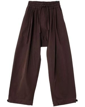 Jan Jan Van Essche Drawstring Wide-Leg Trousers - White