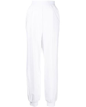 Alberta Ferretti Cut-Out Detail Track Trousers - White