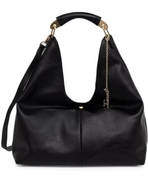 Twinset Small Logo-Charm Tote Bag - Black