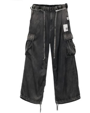 Maison Mihara Yasuhiro Washed Cargo Trousers - Grey