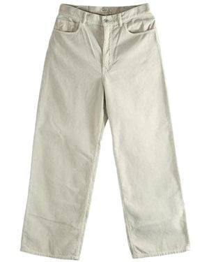AURALEE Straight-Leg Pants - White