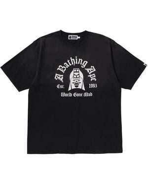 A Bathing Ape Logo-Print T-Shirt - Black