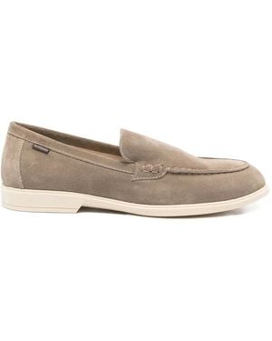 Nero Giardini Slip-On Leather Loafers - White