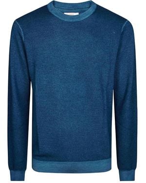 Sun 68 Round-Neck Sweater - Blue