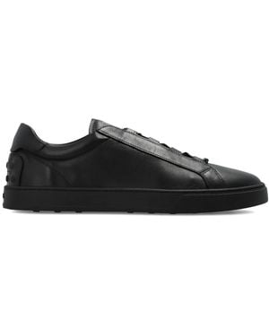 Tod's Printed-Logo Leather Sneakers - Black