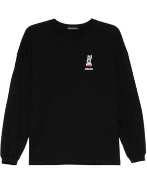 Undercover Graphic-Print Cotton Jumper - Black
