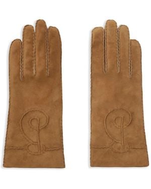 Burberry Suede Gloves - Brown