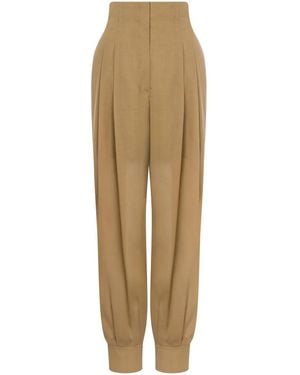 Philosophy Di Lorenzo Serafini Pleated Tapered Trousers - Natural