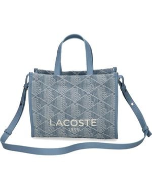 Lacoste Small Heritage Tote Bag - Blue