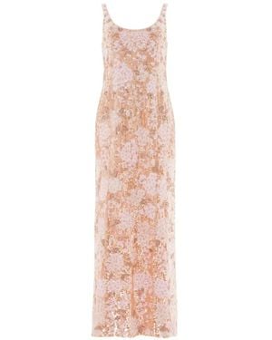 Needle & Thread Wisteria Shimmer Abendkleid Mit Pailletten Und Blumenprint - Pink