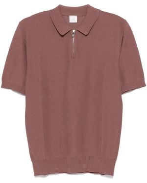 Eleventy Polo con botones - Morado