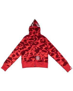 A Bathing Ape X Coca Cola Sweat À Imprimé Camouflage - Red