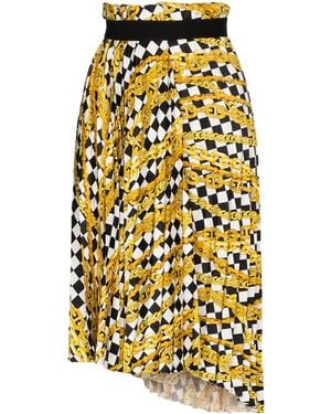 Balenciaga Pleated Asymmetrical Skirt - Yellow