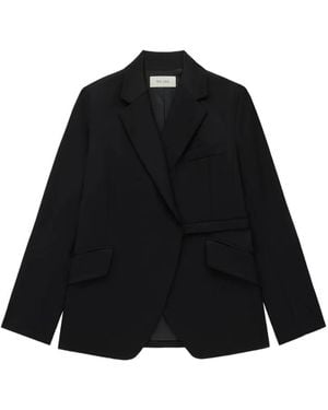 WE-AR4 Blazer Smocking À Revers Crantés - Black