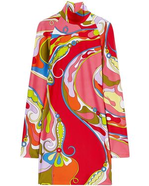 Emilio Pucci Abito Orchidee - Rosso