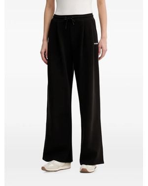 Guess Logo-Print Drawstring Track Pants - Black