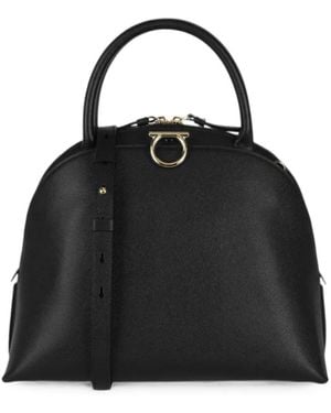 Ferragamo Medium Gancini Tote Bag - Black