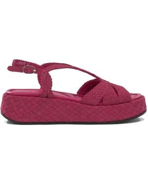 Toni Pons Woven Platform Sandals - Purple