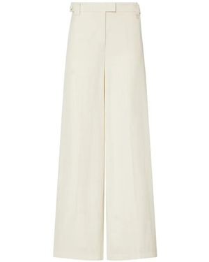 Liu Jo Flamed Viscoset Trousers - White