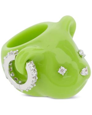 YVMIN Ring Mit Bärenkopf - Grün