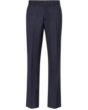 Billionaire Gessato Pinstripe Pants - Blue