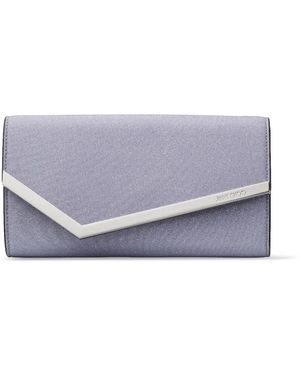Jimmy Choo Emmie Clutch Met Glitter - Grijs