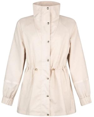 Liu Jo Drawstring-Waist Pocket Jacket - Natural