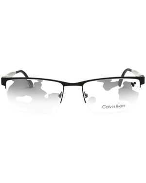 Calvin Klein Rectangle-Frame Glasses - White