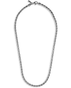 Desmo 4 Barrel Crystal Necklace - Bianco