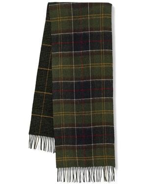 Barbour Dramside Reversible Lambswool Scarf - Green