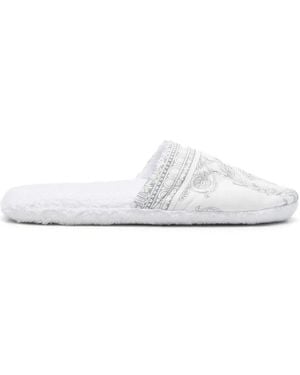 Versace I Love Baroque Slippers - White
