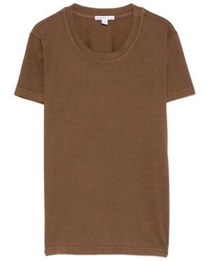 James Perse Crew-Neck T-Shirt - Brown