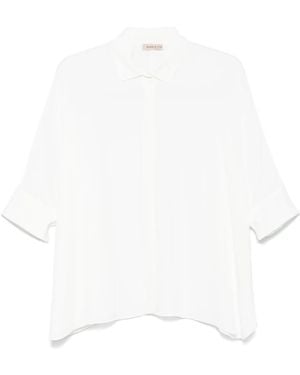 Blanca Vita Batwing-Sleeves Shirt - White