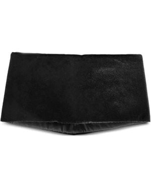 Lanvin Calf-Hair Snood - Black