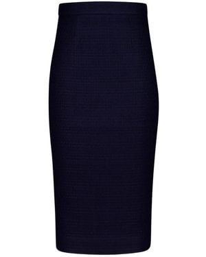Roland Mouret ブークレ スカート - ブルー